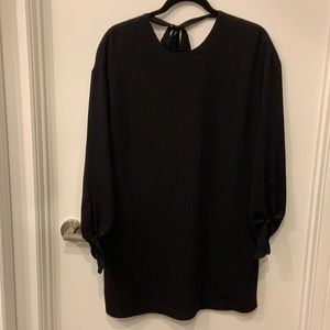 Aritzia Loose Black Dress with a tie at the back